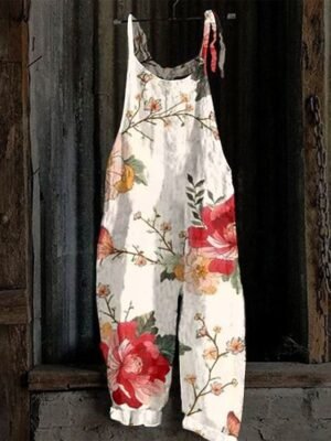 Active Loose Fit Solid Colour Strap Overall - Image 1