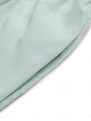 Active Regular Solid Square Neck Sleeveless Backless Romper - Image 10