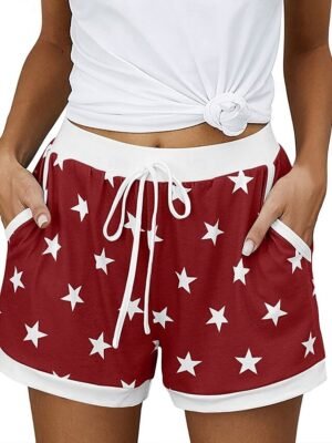 Athleisure Baggy Star Medium Waist Pocket Shorts - Image 4