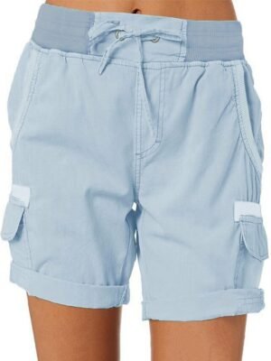 Athletic Drawstring Quick Dry Elastic Waist Shorts - Image 10