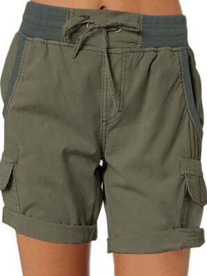 Athletic Drawstring Quick Dry Elastic Waist Shorts - Image 13