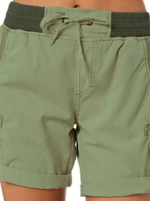 Athletic Drawstring Quick Dry Elastic Waist Shorts - Image 15