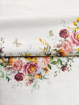 Basic Regular Floral Round Neck Long Sleeve Top - Image 12