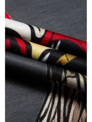 Basic Regular Letter Print Round Neck Short Sleeve Top - Image 14