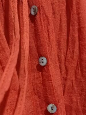 Boho Loose Fit Pure Colour V Neck Long Sleeve Maxi Dress - Image 5