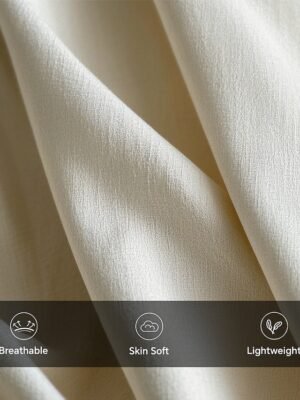 Boho Loose Floral Round Neck Short Sleeve Lace Blouse - Image 3