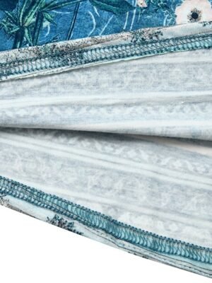 Boho Regular Fit Floral Sweetheart Short Sleeve Midi Dress - Image 15