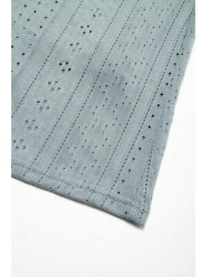 Boho Regular Fit Plain Split Neck Sleeveless Midi Dress - Image 8