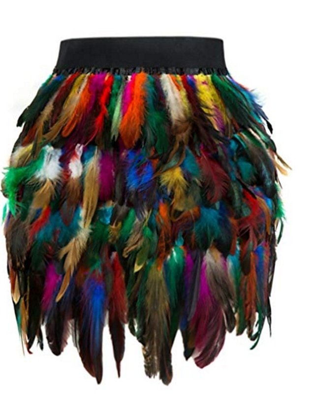 Carnival Fitted Colour Block Mini Skirt - Image 1