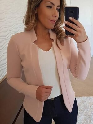 Casual Clean Fit Long Sleeve Cardigan Blazer - Image 6