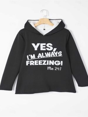 Casual Cozy Phrase Print Hooded Long Sleeve Loungewear Set - Image 18