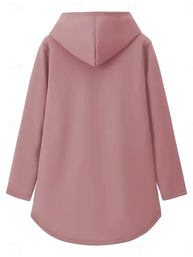 Casual Cozy Phrase Print Hooded Long Sleeve Loungewear Set - Image 2