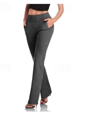Casual Full Length Straight Pocket Trousers - Image 4
