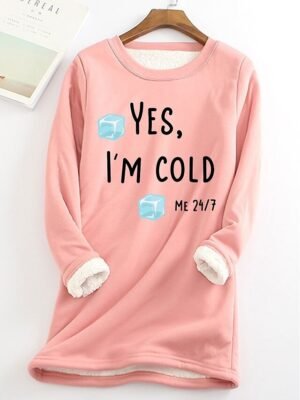 Casual Loose Letter Round Neck Long Sleeve Sweatshirt - Image 3