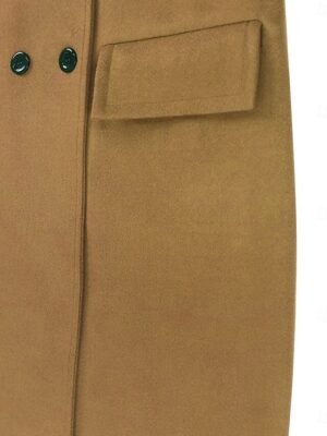 Casual Loose Plain Turndown Long Sleeve Winter Cloak - Image 20