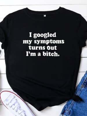 Casual Loose Printed Crew Neck Short Sleeve T-Shirt - Image 3