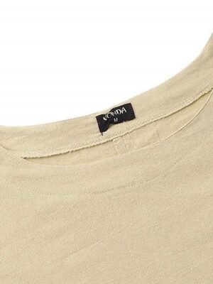 Casual Loose Pure Colour Crew Neck Long Sleeve Maxi Dress - Image 5