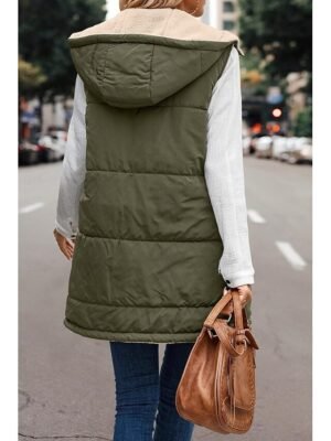 Casual Loose Solid Lapel Sleeveless Short Jacket - Image 2