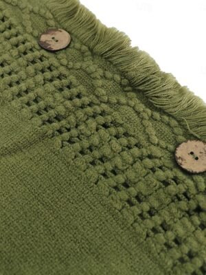 Casual Loose Solid Ribbed V Neck Sleeveless Long Knit Top - Image 5