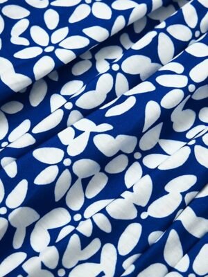 Casual Midi Floral Crew Neck Short Sleeve Dress - Image 6