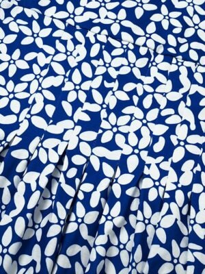 Casual Midi Floral Crew Neck Short Sleeve Dress - Image 7