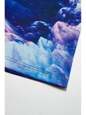 Casual Regular Basic Print Round Neck Short Sleeve Tops - Image 6