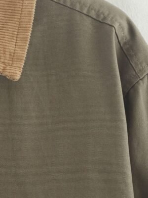 Casual Regular Fit Patchwork Turndown Long Sleeve Jacket - Image 10