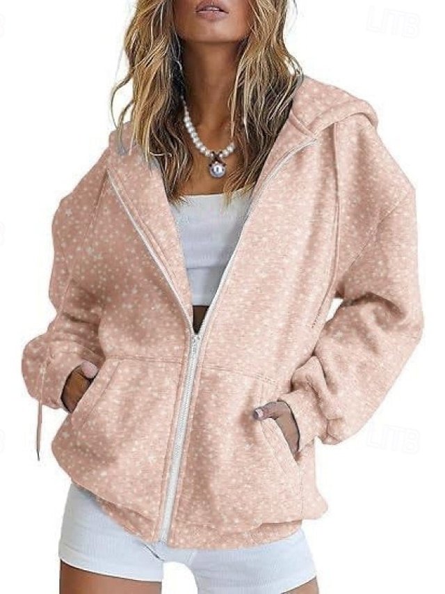 Casual Regular Fit Plaid Hooded Long Sleeve Jacket - Image 2