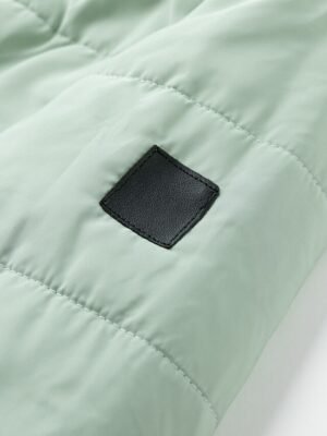 Casual Regular Fit Plain Hoodie Long Sleeve Winter Puffer Jacket - Image 10