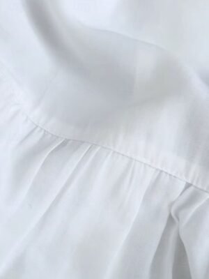 Casual Regular Fit Plain Lapel Long Sleeve Long Shacket - Image 13