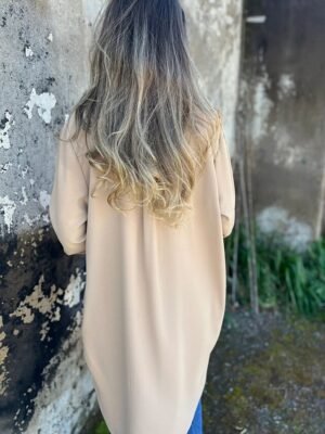 Casual Regular Fit Plain Lapel Long Sleeve Long Jacket - Image 15