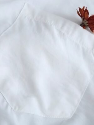 Casual Regular Fit Plain Lapel Long Sleeve Long Shacket - Image 8