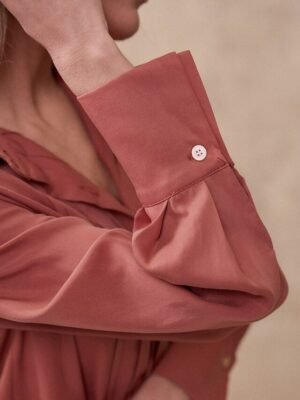 Casual Regular Fit Plain Turndown Long Sleeve Shirt Jacket - Image 4