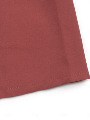 Casual Regular Fit Plain Turndown Long Sleeve Shirt Jacket - Image 8