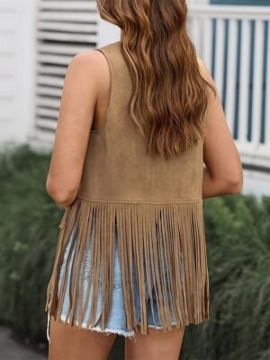 Casual Regular Fit Plain V Neck Sleeveless Vest - Image 17