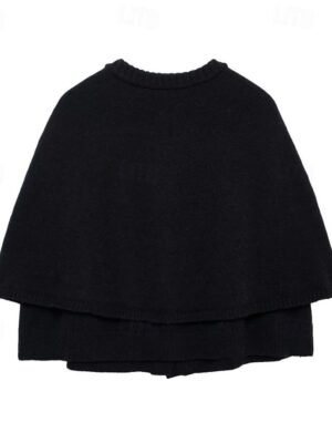 Casual Regular Fit Pure Colour Crew Neck Long Sleeve Knit Top - Image 11