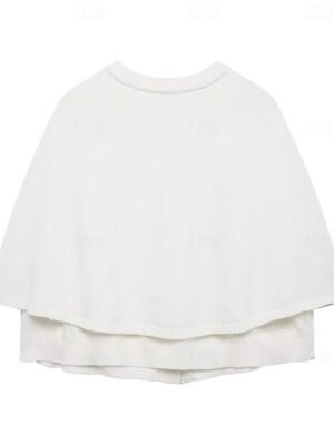 Casual Regular Fit Pure Colour Crew Neck Long Sleeve Knit Top - Image 13