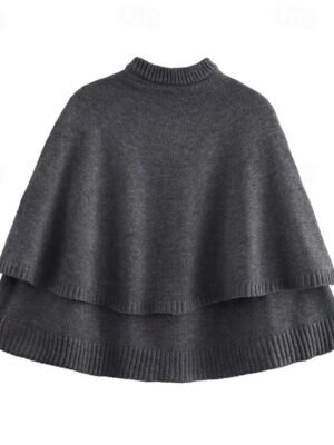 Casual Regular Fit Pure Colour Crew Neck Long Sleeve Knit Top - Image 7