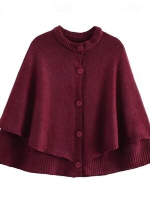 Casual Regular Fit Pure Colour Crew Neck Long Sleeve Knit Top - Image 8