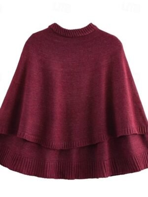 Casual Regular Fit Pure Colour Crew Neck Long Sleeve Knit Top - Image 9