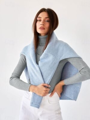 Casual Regular Fit Pure Colour Turtleneck Long Sleeve Regular Sweater - Image 20