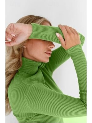 Casual Regular Fit Pure Colour Turtleneck Long Sleeve Regular Sweater - Image 22