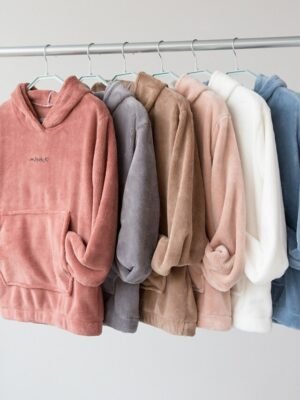 Casual Regular Fit Solid Hooded Long Sleeve Two Piece Tracksuit - Image 8