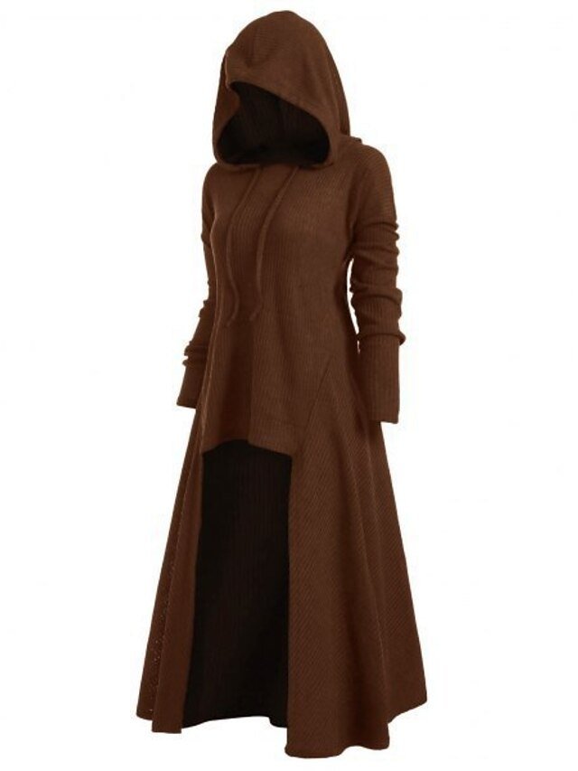 Casual Regular Fit Solid Long Sleeve Midi Cardigan - Image 2