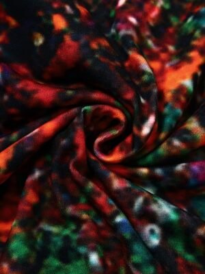 Casual Regular Fit Tie Dye Crew Neck Long Sleeve Midi Dress - Image 7