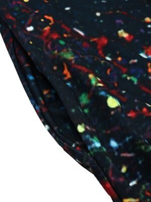 Casual Regular Fit Tie Dye Crew Neck Long Sleeve Midi Dress - Image 8