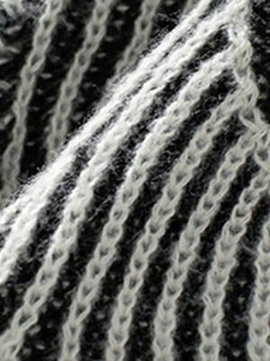 Casual Regular Geometric Crew Neck Long Sleeve Knit Top - Image 3