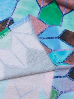 Casual Regular Geometric Shirt Collar Long Sleeve Tee - Image 5