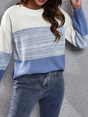 Casual Regular Gradient Turtleneck Long Sleeve Regular Top - Image 4