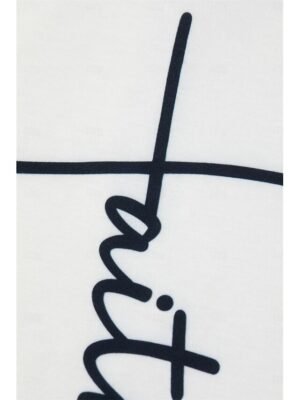 Casual Regular Graphic Letter Print V Neck Short Sleeve Tee - Image 6